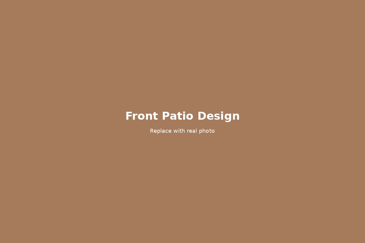 Custom Front Patio Design for Curb Appeal